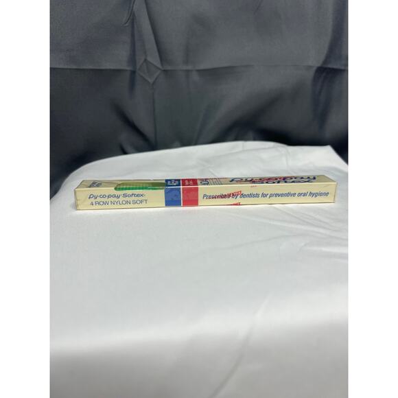 Vintage Py-Co-Pay GREEN Toothbrush - New / NOS / Sealed - Pycopay Softex Soft - Picture 9 of 9